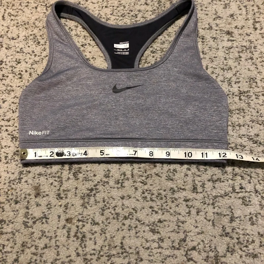 NikeFit Dry Gray & Black Sports Bra Size Medium